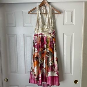 Adrianna Papell halter dress, size 10P.